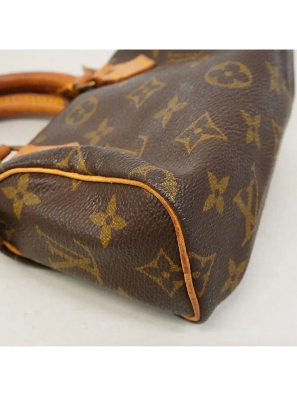 Louis Vuitton Handbag Monogram Mini Speedy Brown 2-Way
